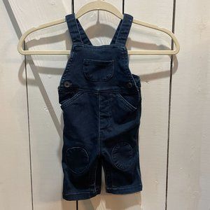 Hanna Andersson blue denim overalls 60 3-6 months